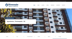 Desktop Screenshot of dimensaoimoveis.com