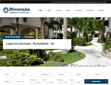 Tablet Screenshot of dimensaoimoveis.com